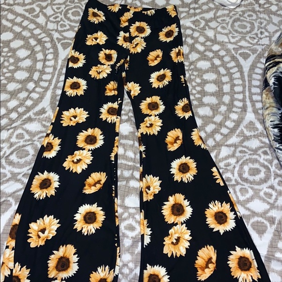 sunflower bell bottom pants